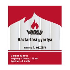 HÁZTARTÁSI GYERTYA 2DKG. 10DB/CS