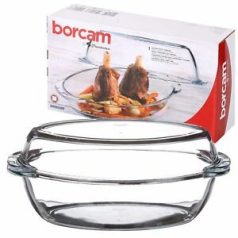 Üveg Sütőtál+Tető 4,9L
