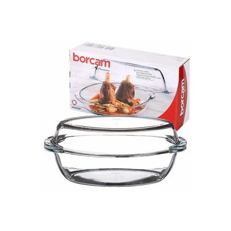 Üveg Sütőtál+Tető 4,9L