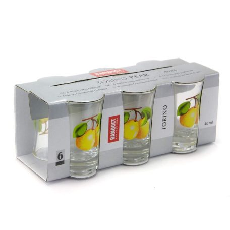 Pálinkás Pohár 6Db .Körte 041402H-B