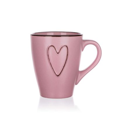 Ker.Bögre Heart 310Ml Rózs 60324988
