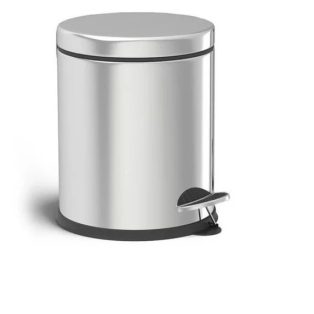 Fém pedálos szemetes 5 L Inox