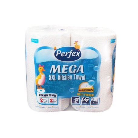 Perfex MEGA papírtörlő 2 t. 2 r. 100% cellulóz 2 x 90 lap MEGA XXL 10/#